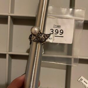 Sterling Silver with Pearl